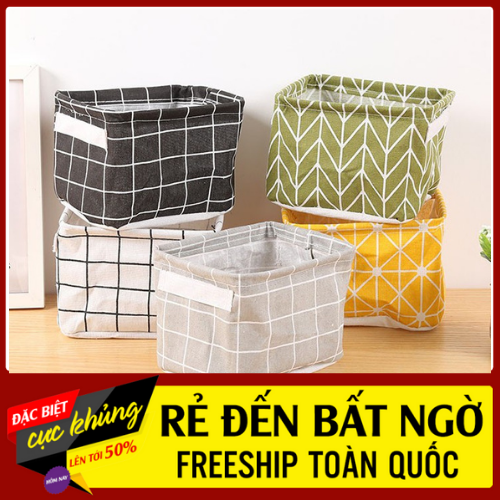 Giỏ vải đựng đồ mini văn phòng tiện lợi-CTOL- Sắp sếp không gian làm việc gọn gàng tiện lợi với hộp đựng đồ đùng cá nhân