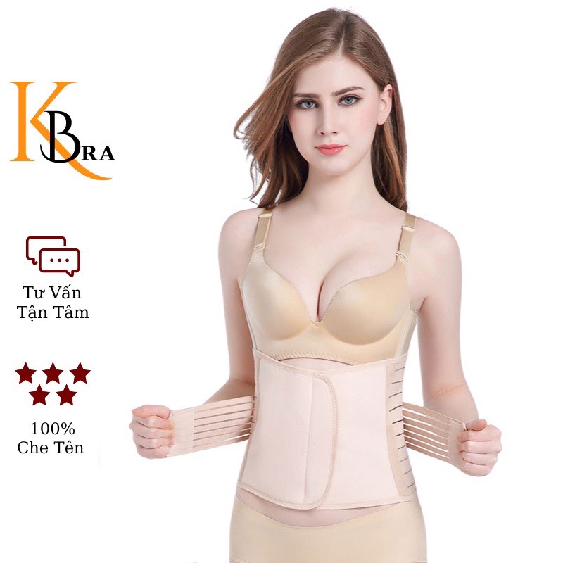 Đai nịt bụng chống cuộn sau sinh gen nịt bụng định hình quấn tan mỡ cao cấp - mã 3331