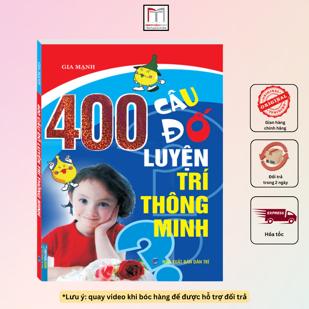 Sách - 400 câu đố luyện trí thông minh