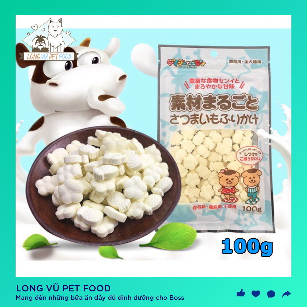 Bánh canxi sữa dê cho chó mèo - Bánh thưởng chó mèo bổ sung canxi