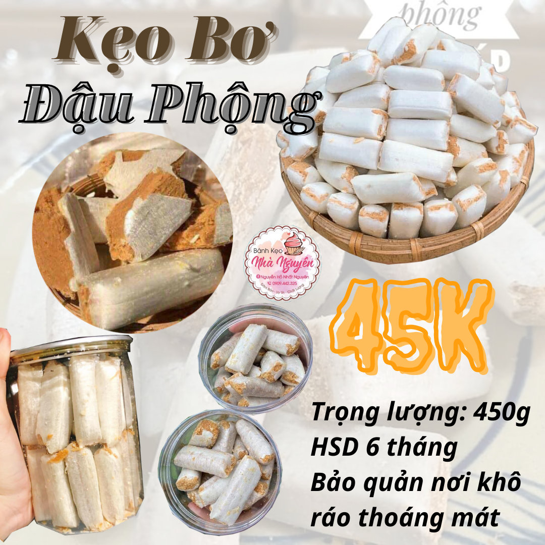 KẸO BƠ ĐẬU PHỘNG