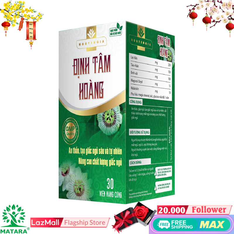 MATARA - Định Tâm Hoàng - giúp cho người mất ngủ có được giấc sâu, khoẻ mạnh, hoàn toàn tự nhiên