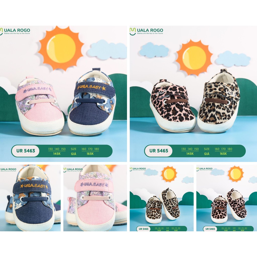 Giày tập đi hoạ tiết Uala Rogo