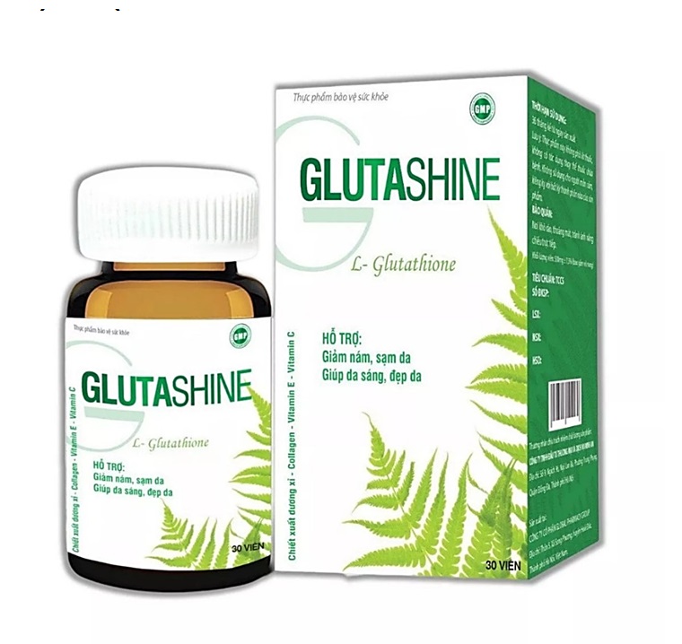 Viên Uống Trắng Sáng Đẹp Da Glutashine Giúp Làm Đẹp Da, Giảm Thâm Nám ,Tàn Nhang, Chống Lão Hóa- Dược Phẩm MT