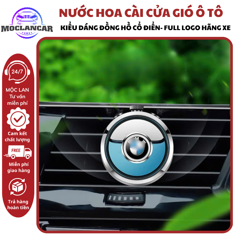 Car Air Vent Perfume High Quality Car Fragrance Wax Classic Clock Design with Logos of All Car Brands Giá 155,000 Đồng*Miễn phí vận chuyển