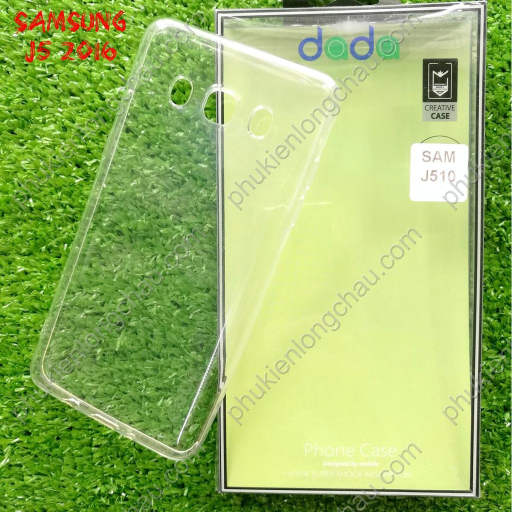 Ốp lưng samsung j5 2016 dẻo trong suốt
