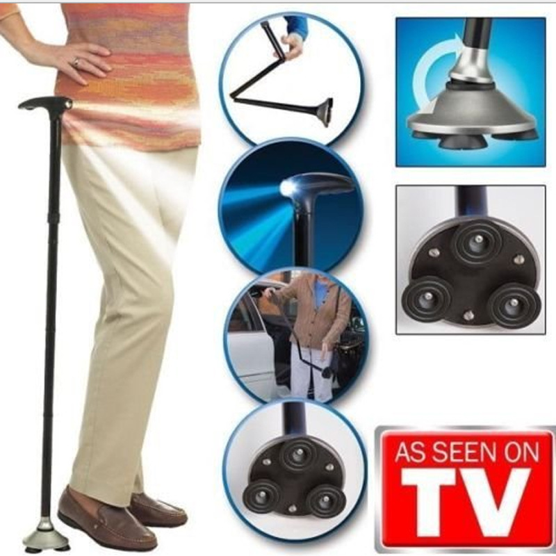 [HCM]Gậy Chống Trượt Có Đèn Pin Cho Người Già.