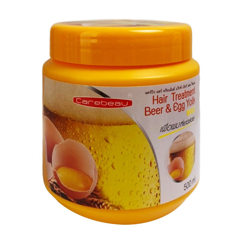 Kem ủ tóc trứng đu dủ siêu mượt, phục hồi tóc carebeau hair treatment wax 500ml