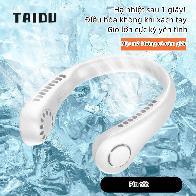 TAIDU quạt điều hòa Điện Lạnh Quạt Không Cánh Quạt Treo Cổ Quạt Treo Cổ Di Động quạt đeo cổ siêu mát