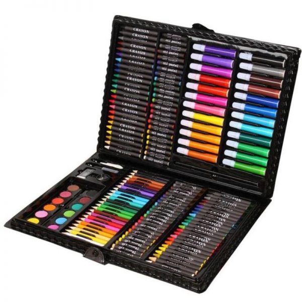 Bộ màu vẽ 150 chi tiết với đầy đủ các loại màu vẽ cũng như dụng cụ cho bé