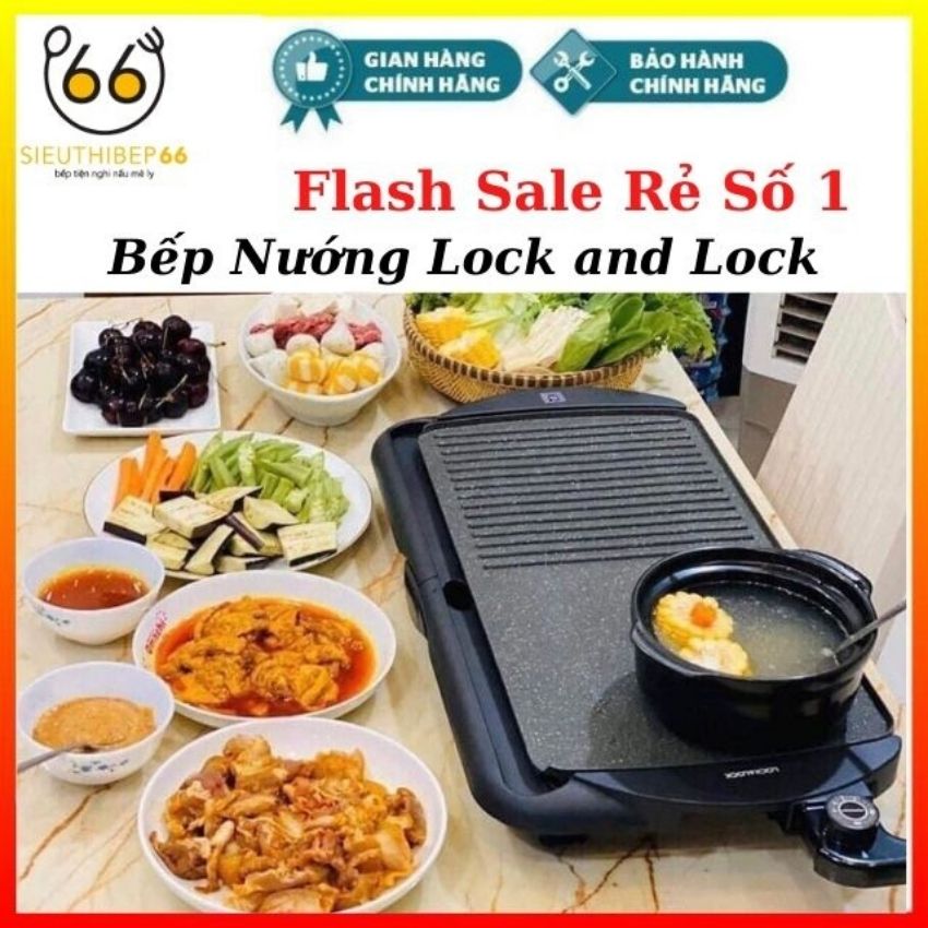 [Xả Kho Kèm Giá Rẻ Số 1] Bếp Nướng Điện Lock and Lock EJG231 Công Suất 2000W - Hàng Chính Hãng, Bảo Hành 1 Năm - Siêu Thị Bếp 66