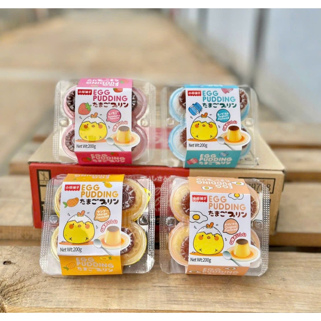 Thạch Pudding 4 Vị Gà Con Siêu Cute Dành Cho Bé Ăn Dặm