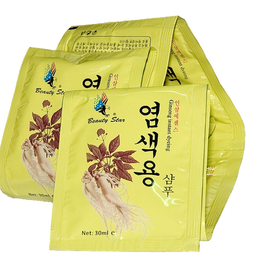 Dầu gội Thảo dược nhuộm đen tóc Hàn Quốc Beauty Star