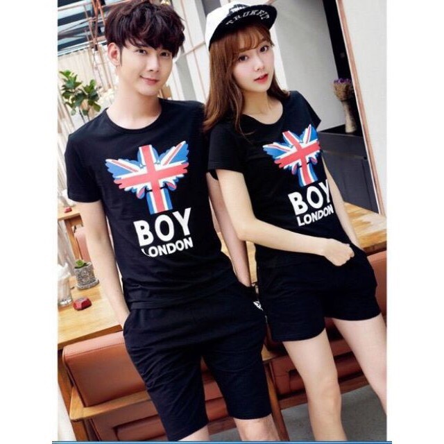 [HCM]Đồ bộ thể thao nam nữ chất thun mè . in chữ BOY LONDON  hàng đang hot trên thị trường. tp [XƯƠNG SỈ THỜI TRANG]