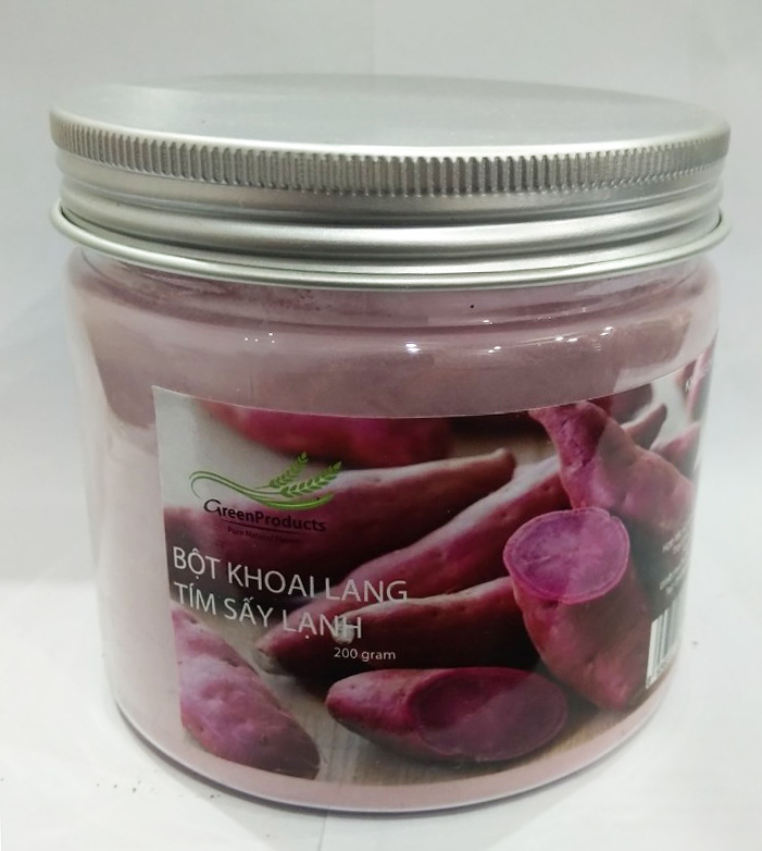Bột Khoai Lang Tím 200gr siêu mịn- công nghệ SẤY LẠNH  đảm bảo chất lượng 100% nguyên chất.