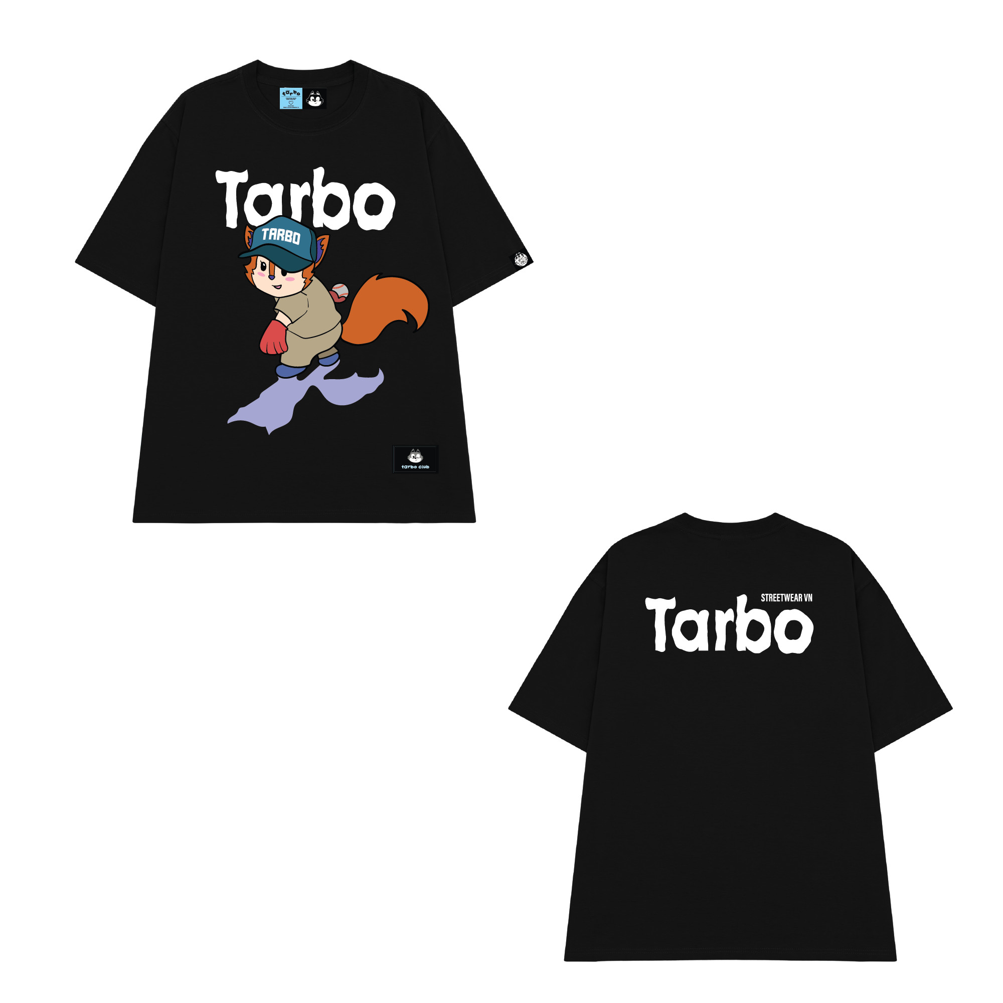 Tee base ball - áo thun tay ngắn nam nữ- áo thun local brand tarbo club