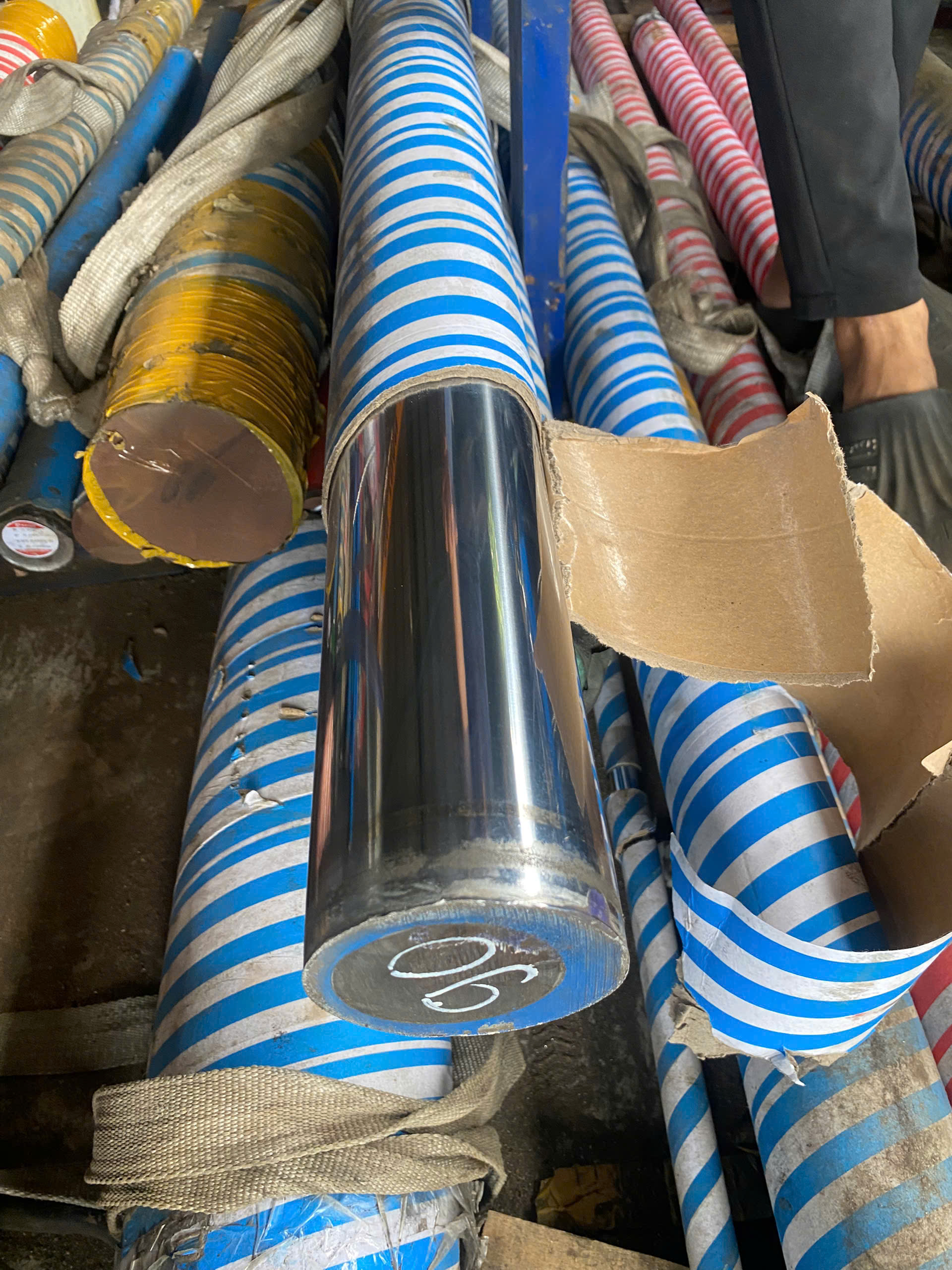 Thanh trượt mạ crome Phi 60 | Phi 65| Ty ben thủy lực mạ crome | Cần thủy lực | Piston Rod Hydraulic Cylinder | Mác thép C45 | Độ cứng 55-60 HRC