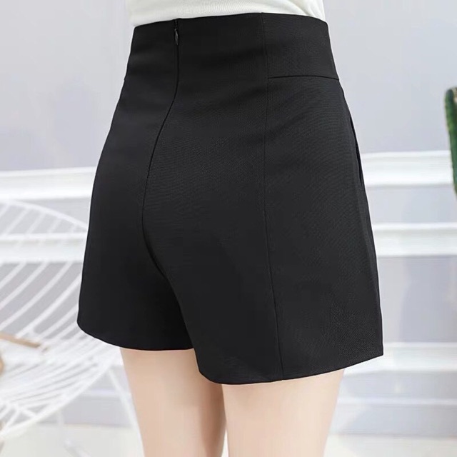 Quần short nữ cạp cao hàng đẹp, short nữ lưng cao vải tuyết mưa