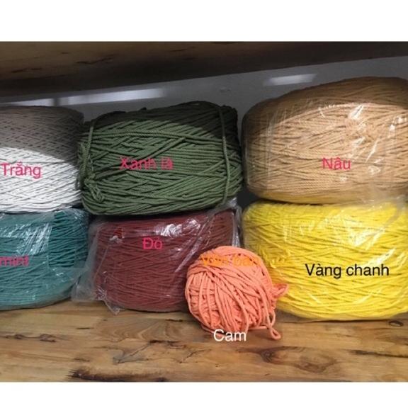 Cuộn dây thừng 3 ly sợi cotton (cuôn 50 mét)