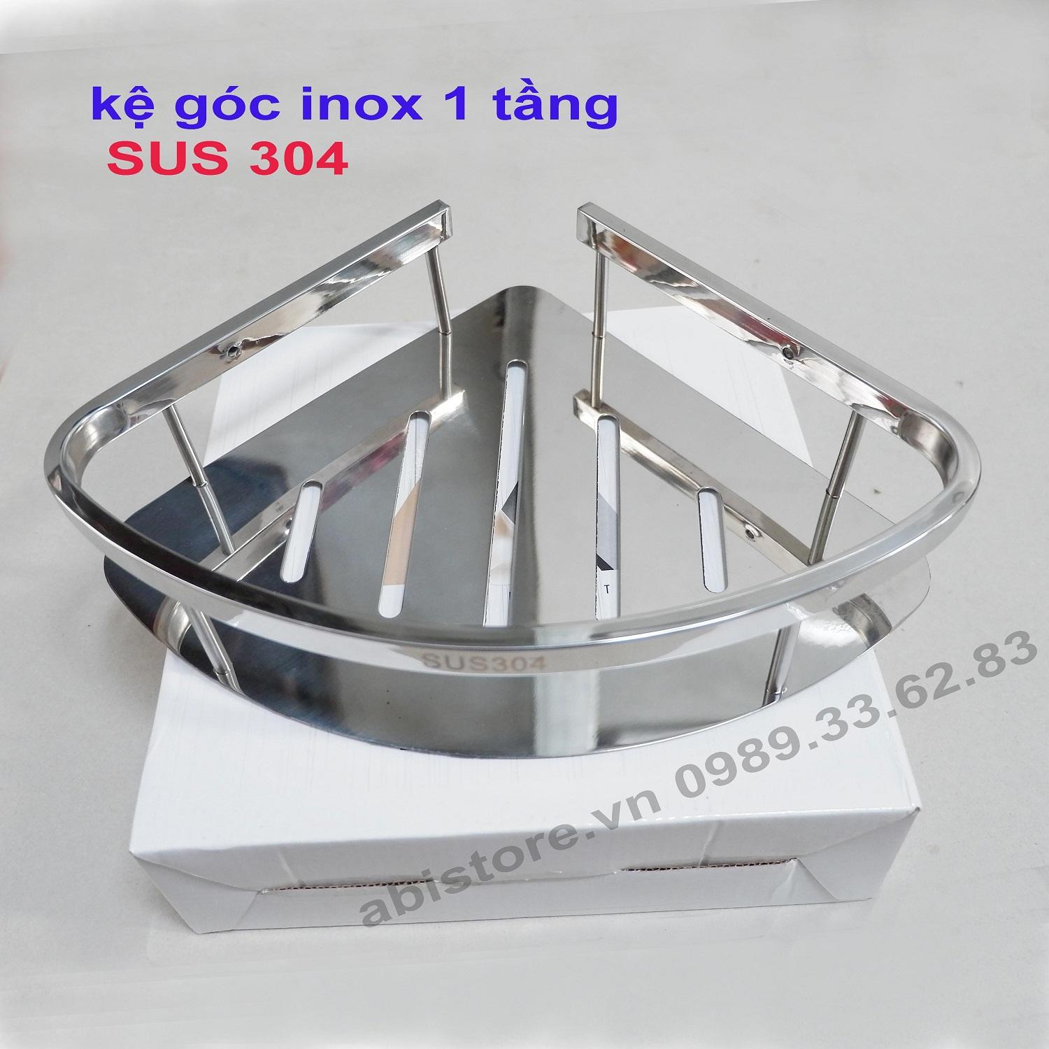 [Chuẩn inox 304] KỆ GÓC 1 TẦNG INOX 304 BỀN ĐẸP GIÁ RẺ HÀ NỘI