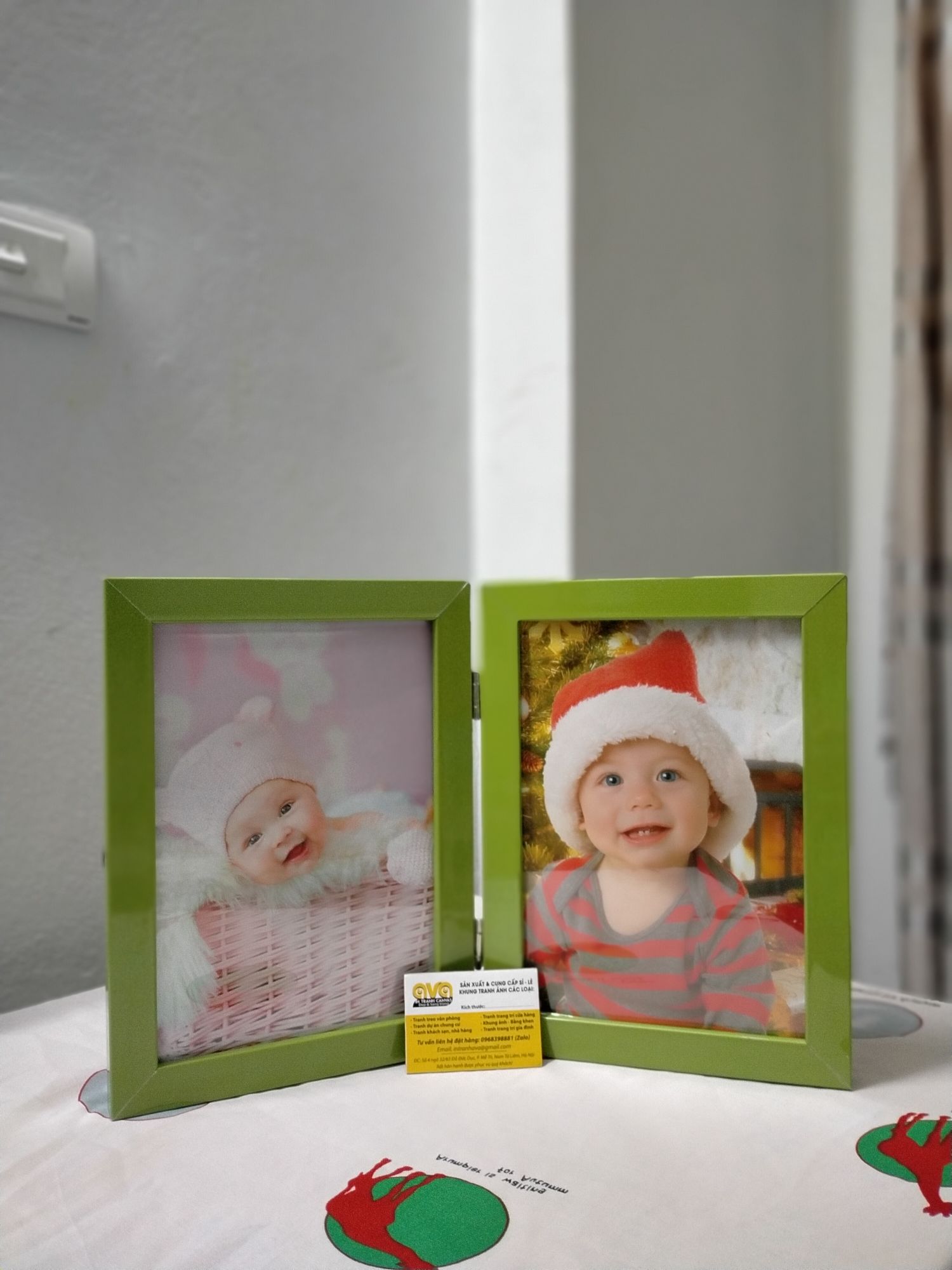 Khung ảnh đôi để bàn 15×21cm để ảnh cưới, ảnh gia đình, ảnh hoa trang trí