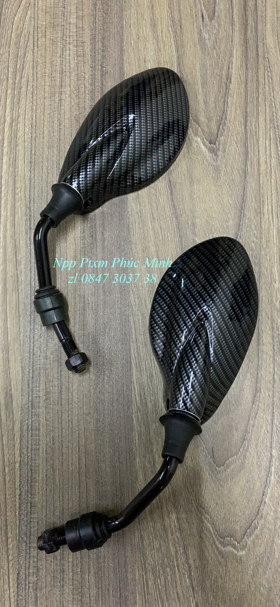 Kiếng chiếu hậu carbon dành cho xe Yaz