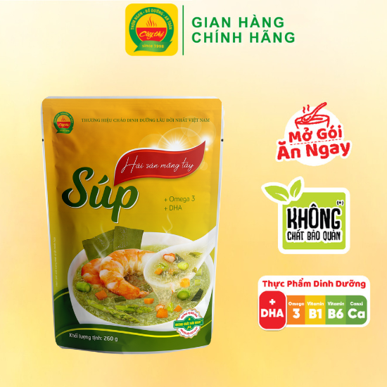 Súp dinh dưỡng hải sản măng tây thương hiệu cây thị