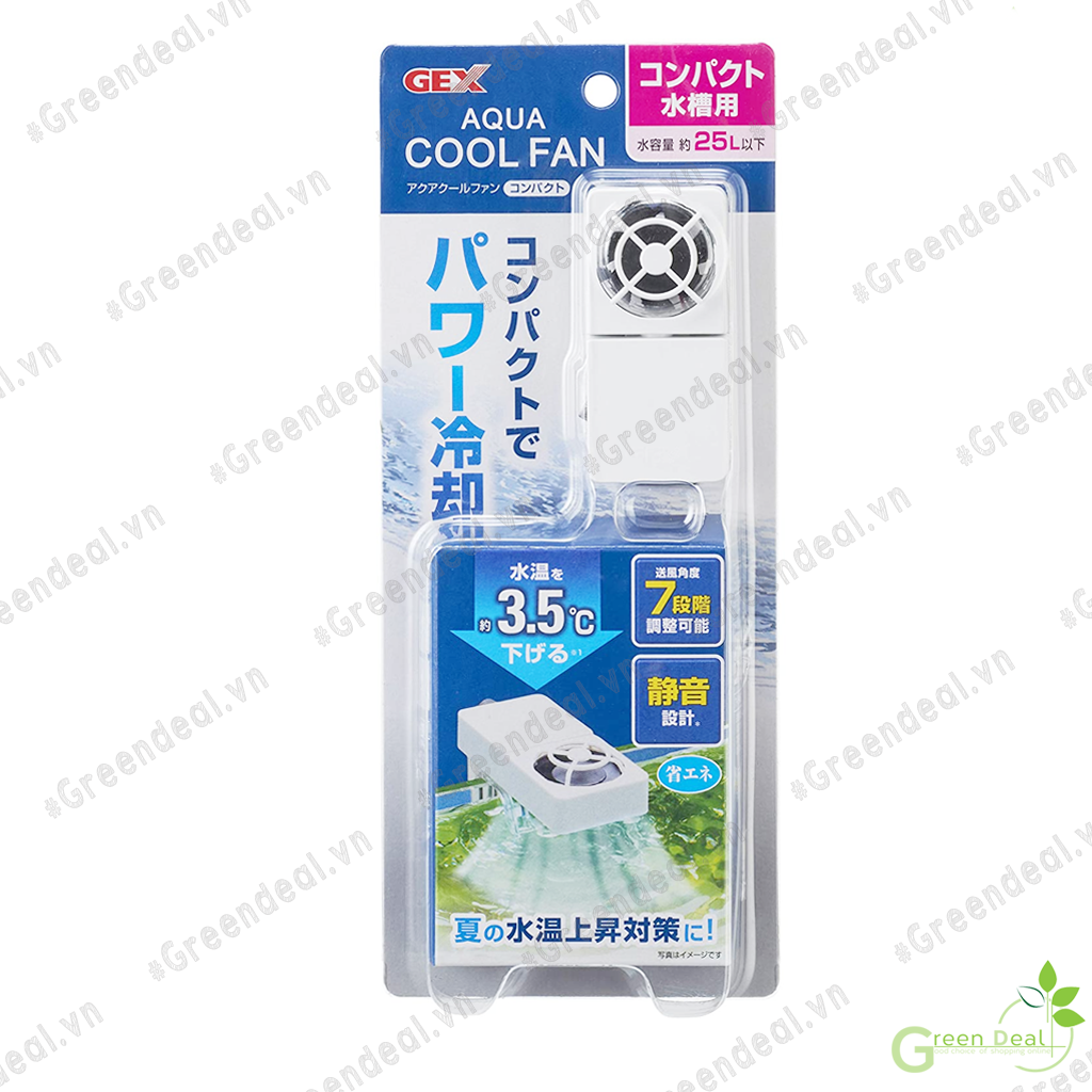 GEX - Aqua Cool Fan 45 | Quạt mini siêu êm giúp làm mát nước hồ cá thủy sinh, hồ cá biển