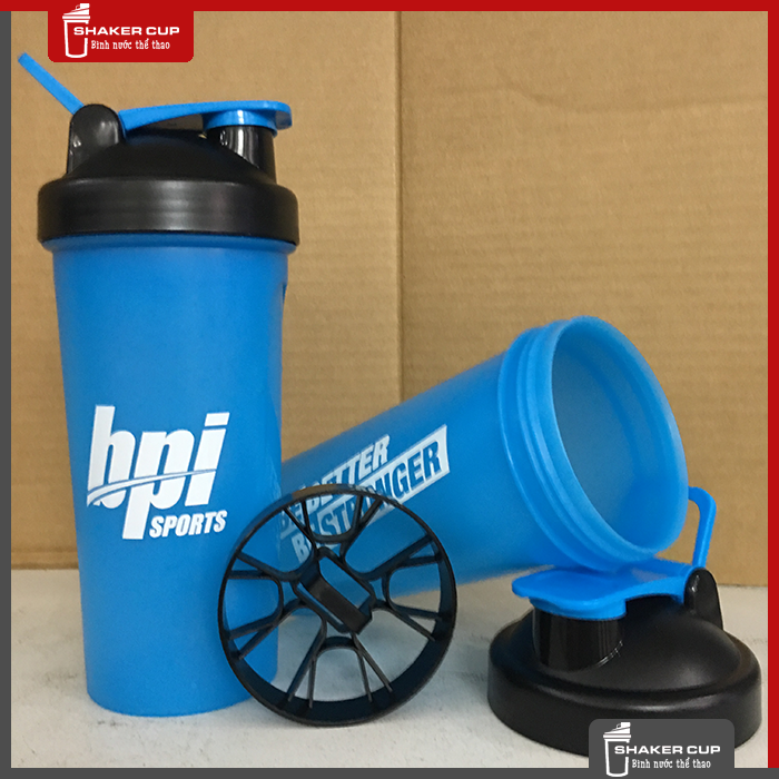 Bình lắc tập gym bình nước thể thao shake bottle BPI