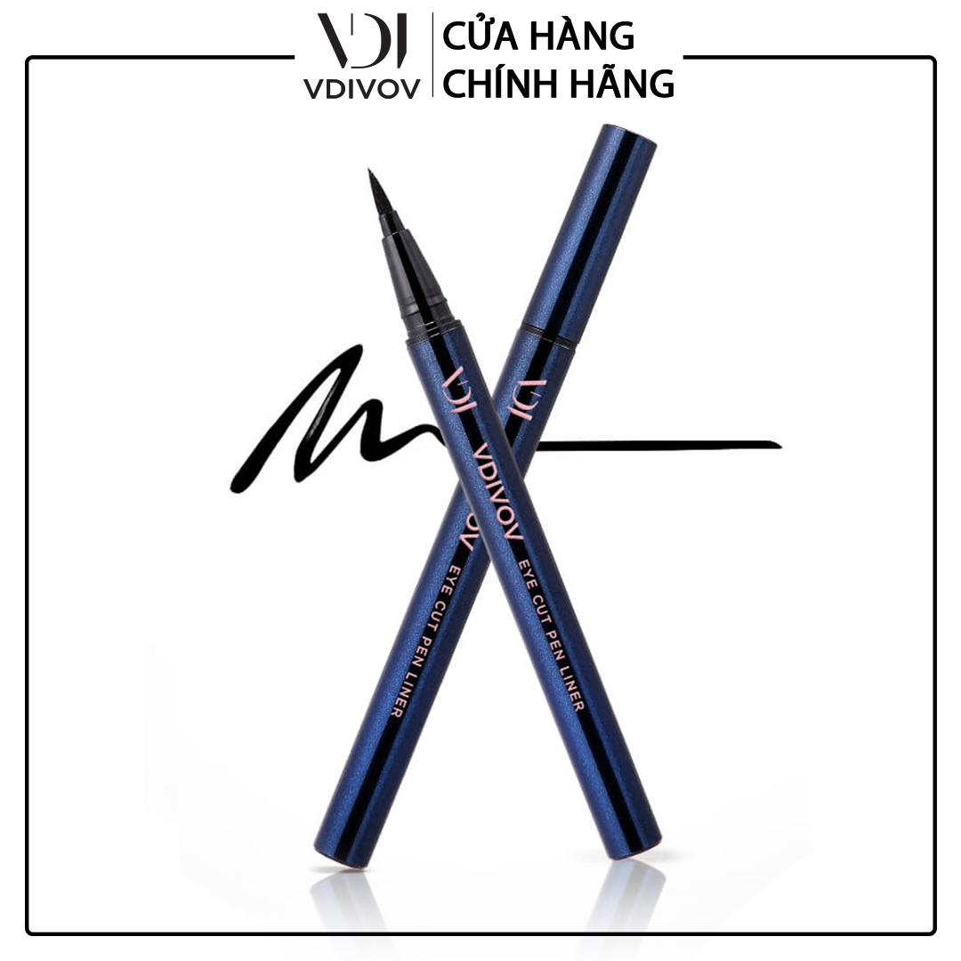 Bút kẻ mắt nước vdivov eye cut pen liner 01 black 0.6g