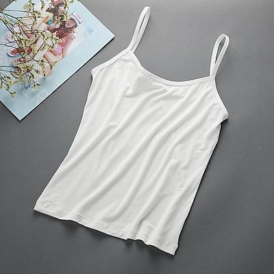 Combo 2 áo lá dài thun lụa mặc mát - áo lá áo lót dành cho học sinh cấp 123 - áo ngực , bra co dãn tốt màu trắng