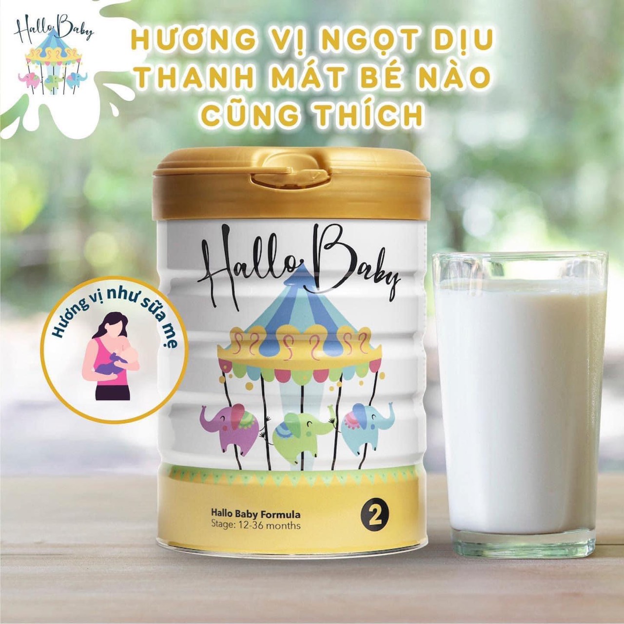 Sữa Công Thức Hallo Baby Dành Phụ Nữ Có Thai Và Cho Con Bú Nhập Khẩu Từ Đan Mạch (800gr)