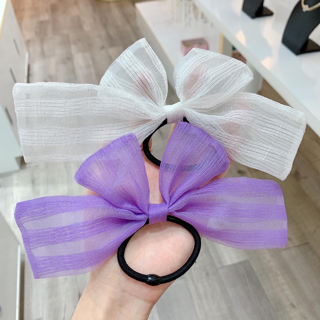 Cột Tóc Nơ, Cột Tóc Hàn Quốc, Phụ Kiện Tóc Nữ Dễ Thương, Cột Tóc BT21