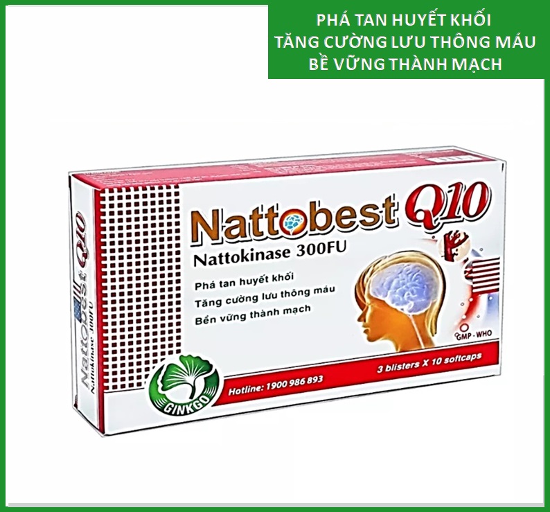 Viên Uống Hoạt Huyết Nattobest Q10 , Làm tan Huyết Khối