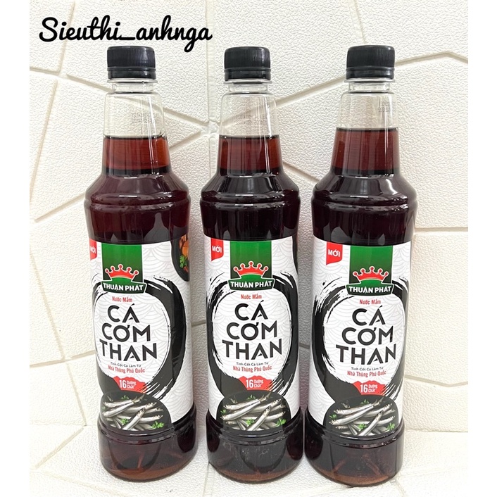 Nước mắm cá cơm than thuận phát chai 500ml / 750ml