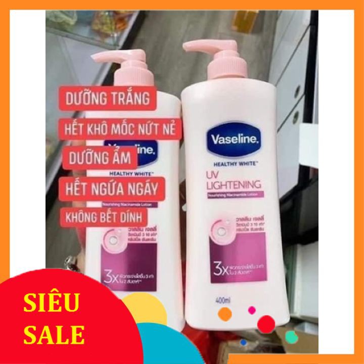 Sữa dưỡng thể VASELINE UV LIGHTENING 3X Dạng Chai Vòi 400mL