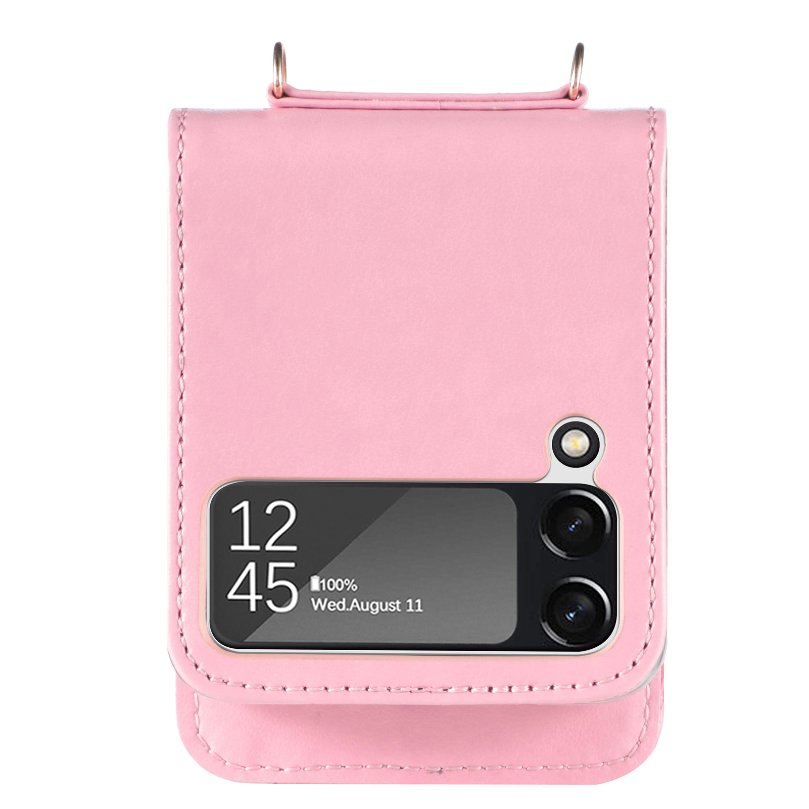 Ndnewf Fashion Bao da dạng ví thoải mái cho Samsung Galaxy Z Flip 4 FLIP4 Flip 3 Flip3 5 g Ốp gập điện thoại Học Giao hàng miễn phí