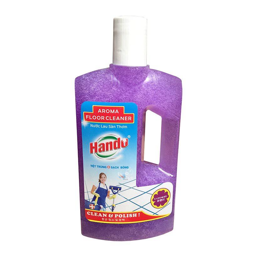 Nước lau sàn diệt khuẩn Hando 1L Hương Hoa Lavender HLS473