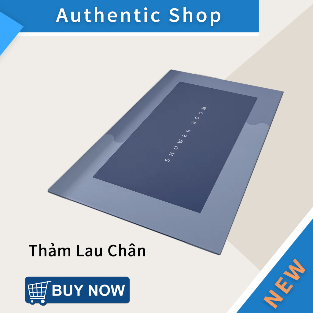 Thảm Lau Chân Nhà Bếp, Nhà Tắm - Thảm Chùi Chân Trải Sàn Nhà Siêu Thấm Hút Nước Chống Trơn Trượt