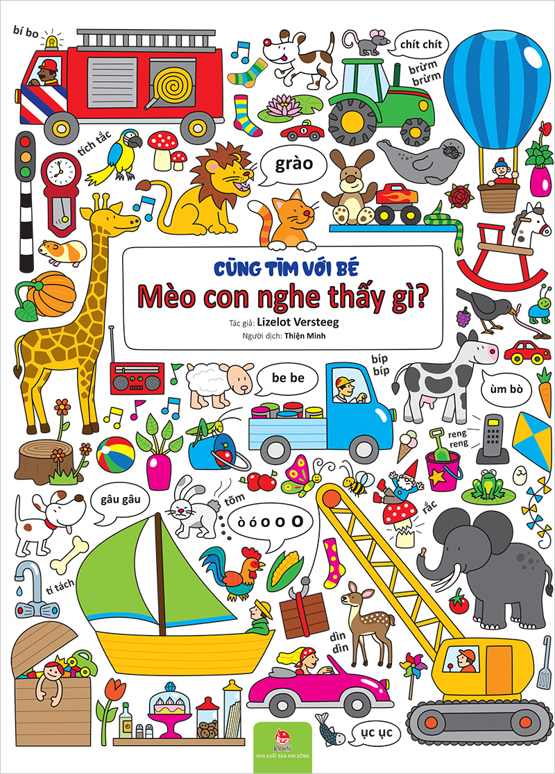 Kim Đồng - Cùng tìm với bé - Mèo con nghe thấy gì?
