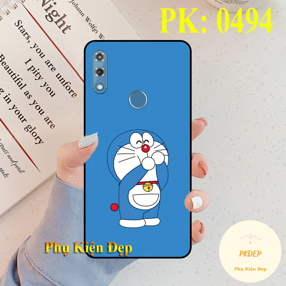 Ốp lưng Vsmart Star 3 dẻo đen in hình Cartoon mèo ú