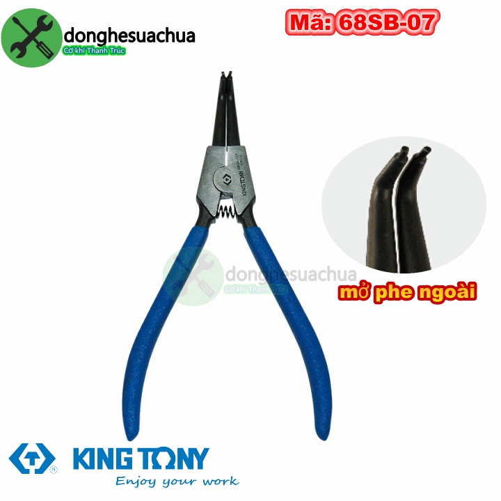 Kìm mở phe ngoài Kingtony 68SB-07 loại cong