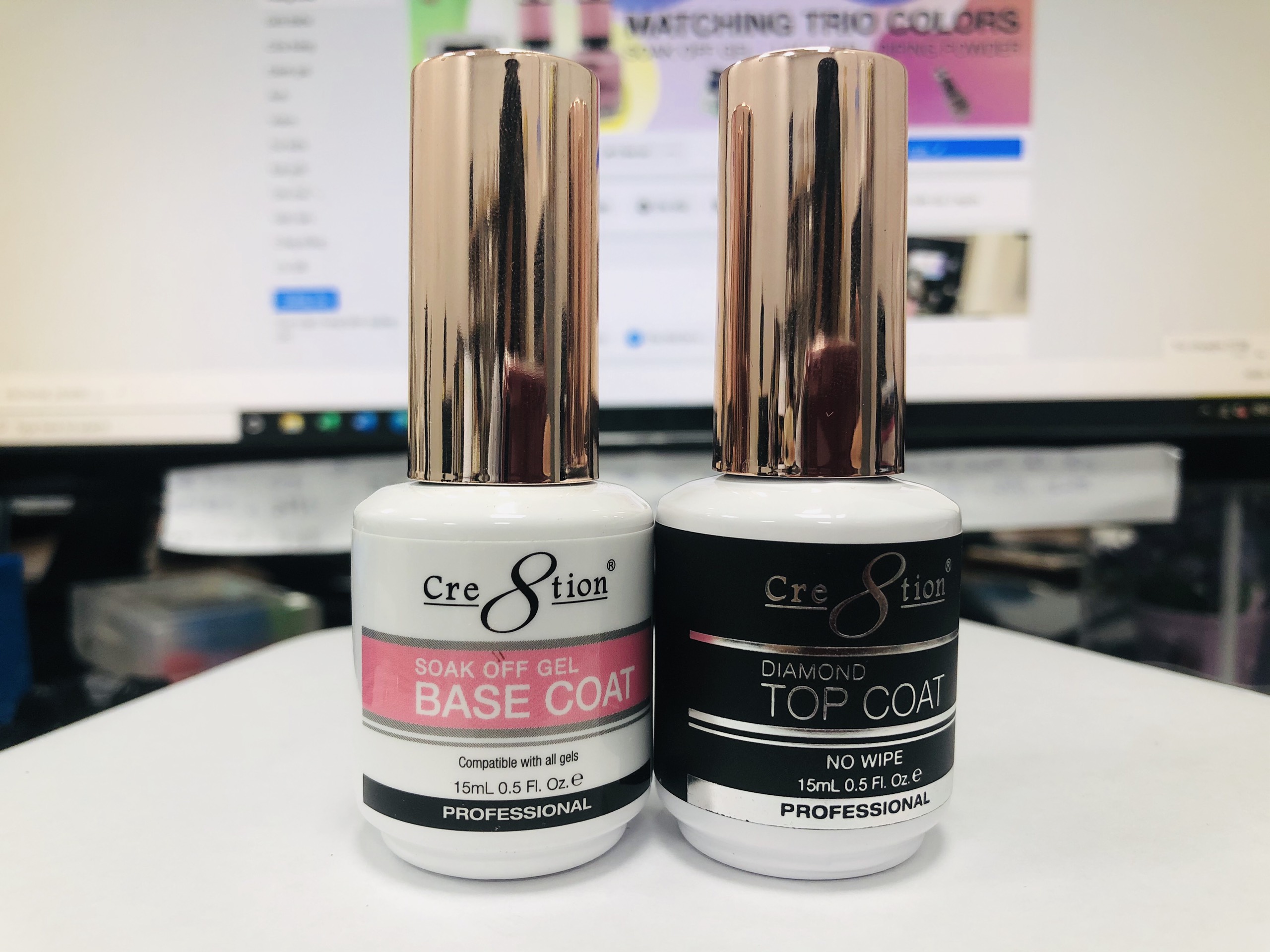 CẶP BASE TOP GEL CRE8TION CỦA MỸ