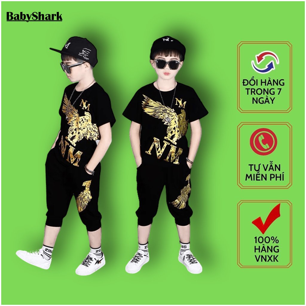 Set Đồ Bé Trai phong cách hàn quốc (124) – Thời trang trẻ em Babyshark, Bộ Quần Áo Bé Trai 5T