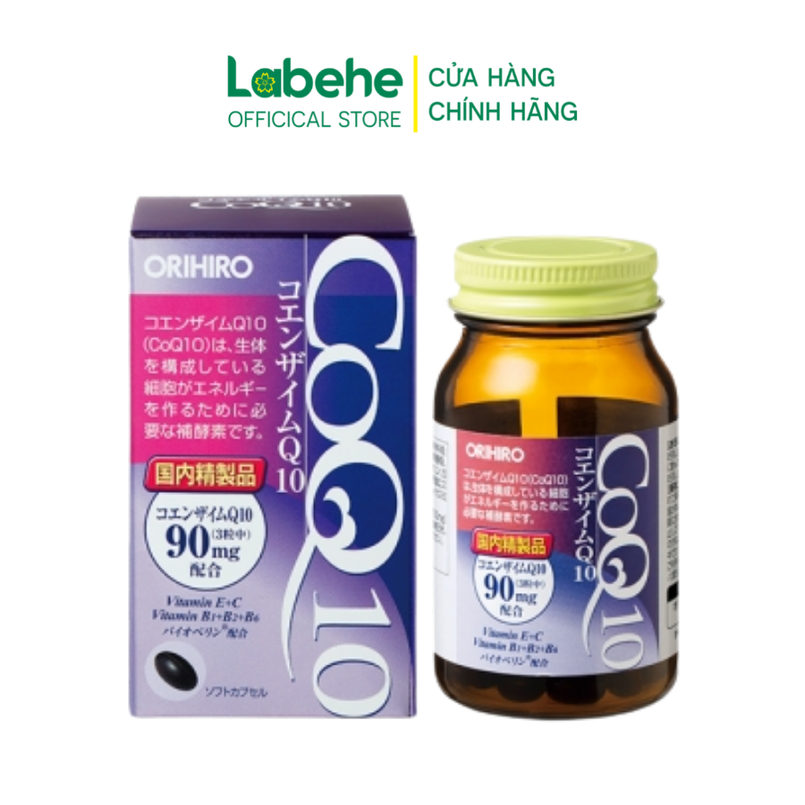 Viên Uống Coenzyme Q10 Orihiro 90 Viên Giúp Bảo Vệ, Phòng Ngừa Các Vấn Đề Tim Mạch