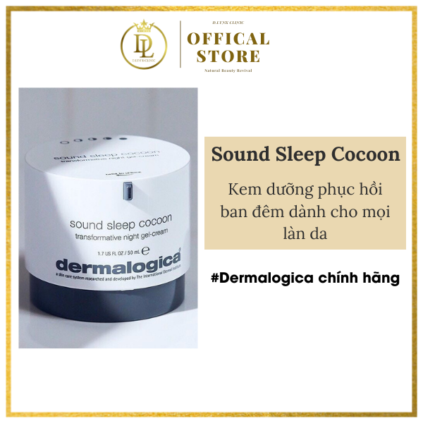 Kem dưỡng da phục hồi ban đêm cao cấp hồi phục làn da thiếu sức sống,mất ngủ kết hợp mùi hương giúp dễ ngủ thư thái Dermalogica Sound Sleep Cocoon 50ml