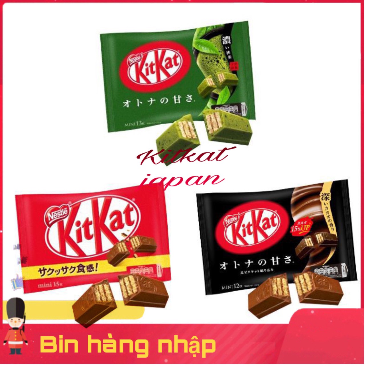 Bánh KitKat nội địa nhật bản 11-13 thanh đủ vị Kitkat Nestle date luôn mới