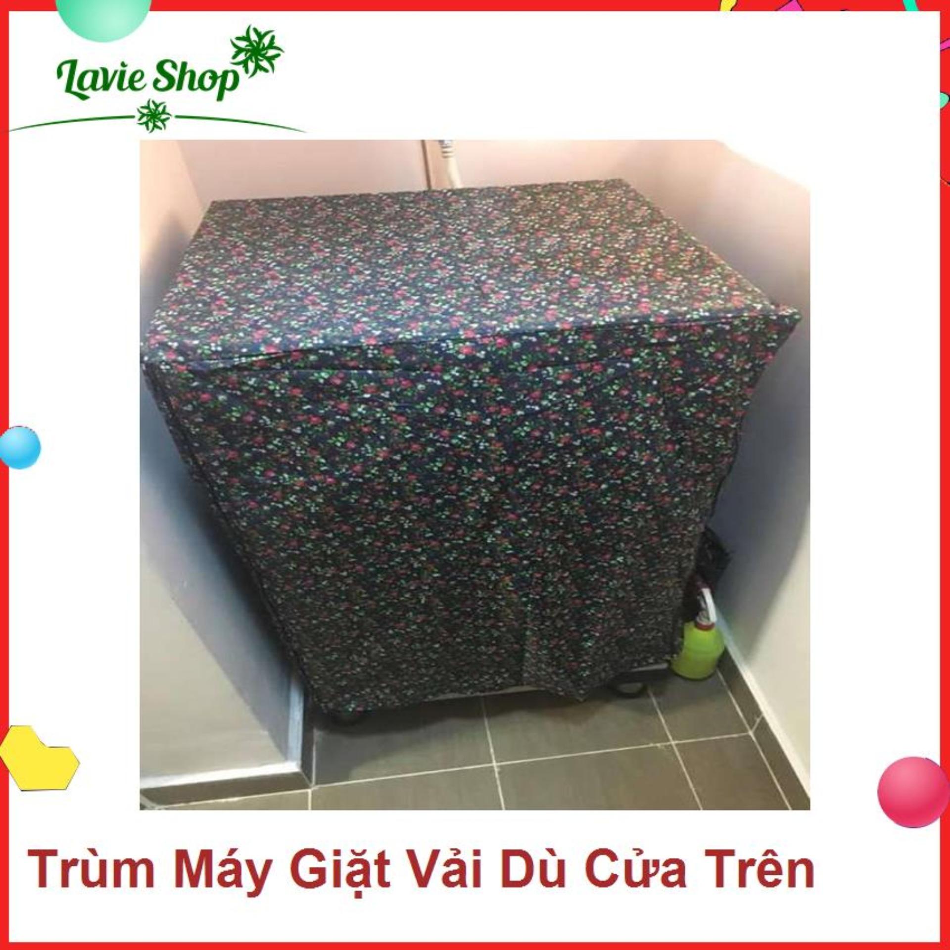 Áo trùm máy giặt - vải dù - từ 7-8kg - màu ngẫu nhiên