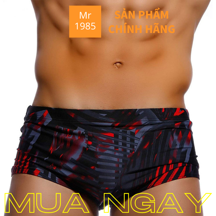 Quần bơi nam dạng đùi hoa văn đẹp mắt mẫu hot 2022 Mr1985 Đàn ông phải thế