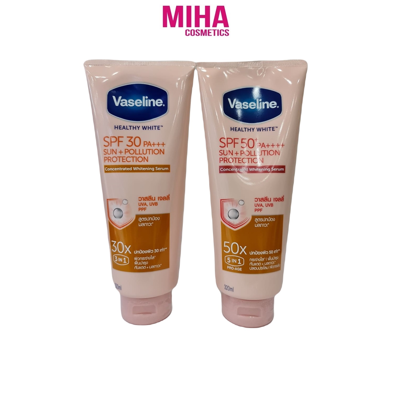 Sữa Dưỡng Thể 30X Hoặc 50X Vaseline Healthy White Chống Nắng 320ml Thái Lan